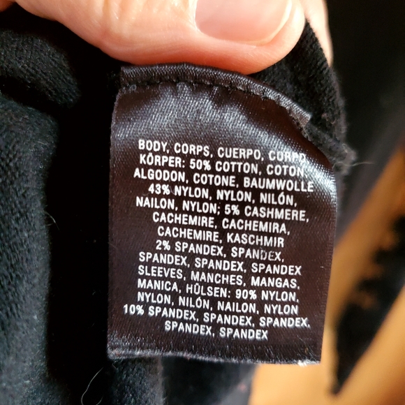 Sparrow by Anthropologie Black Round Neck Lace Sleeve Sweater size XS - Picture 6 of 8